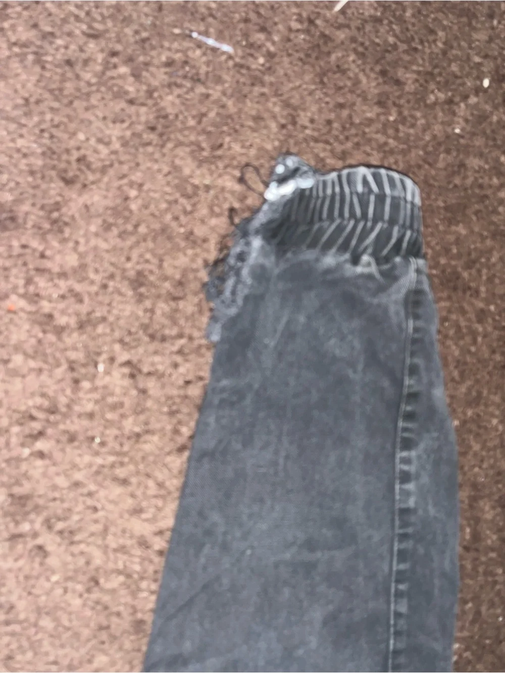 Men's Black Cargo Jogger Pants - Elastic Waist